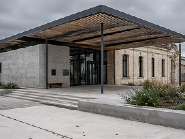 Un ouvrage contemporain entre béton et patrimoine