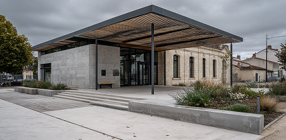 Un ouvrage contemporain entre béton et patrimoine